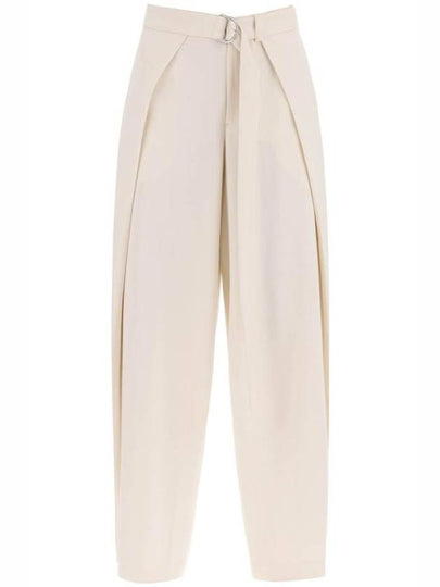 Belt Wide Pants Ivory - AMI - BALAAN 2