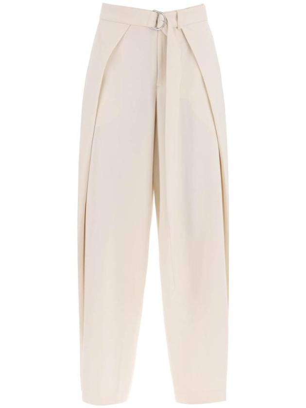 Belt Wide Pants Ivory - AMI - BALAAN 2