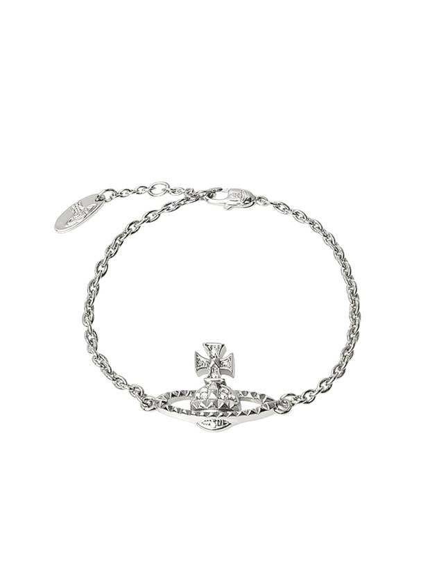 Mayfair Relief Crystal Bracelet Silver - VIVIENNE WESTWOOD - BALAAN 1