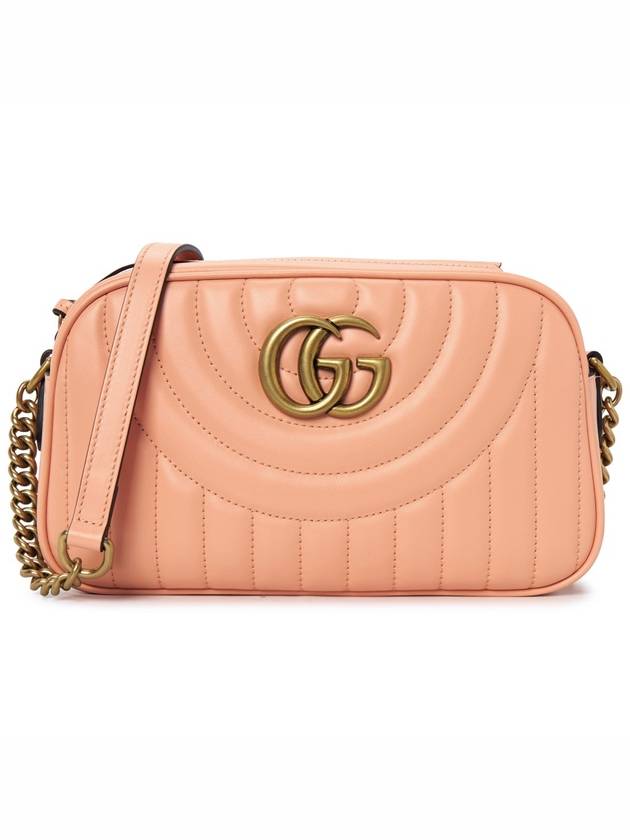 GG Marmont Matelasse Leather Cross Bag Peach - GUCCI - BALAAN 2