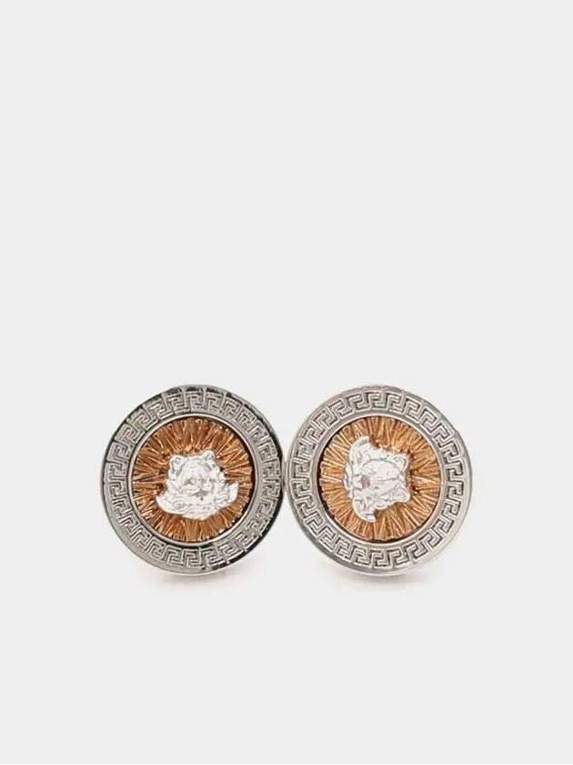 Medusa Logo Stud Earrings - VERSACE - BALAAN 3