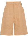 Bermuda Shorts Beige - FENDI - BALAAN 4