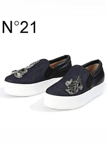 Women s slip ons 8687 DENIM BLUE 270154 - Nº 21 - BALAAN 1