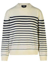 Billie Stripe Wool Knit Top Navy Ecru - A.P.C. - BALAAN 2