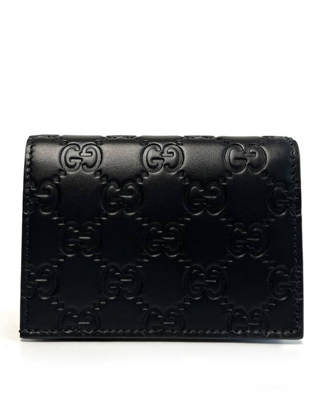 Signature Microshima bifold wallet black 779810 - GUCCI - BALAAN 2