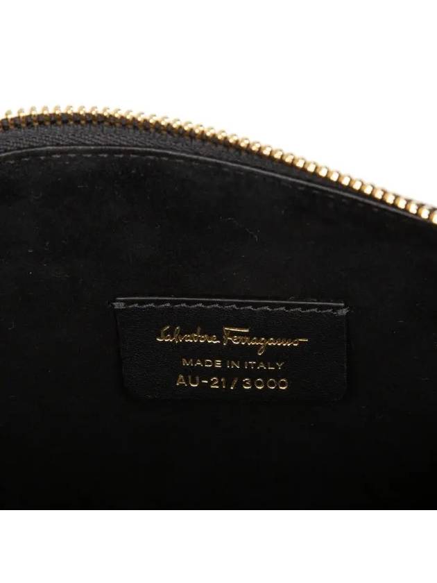 Ferragamo Trapeggio Gancini shoulder bag black 0759198 759198 - SALVATORE FERRAGAMO - BALAAN 6