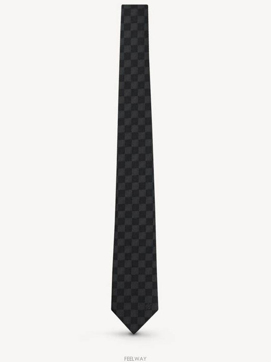 Damier Classic Tie Black - LOUIS VUITTON - BALAAN 2