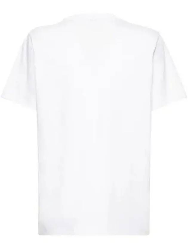 Women's Flower University Logo Short Sleeve T-Shirt White - GANNI - BALAAN 4