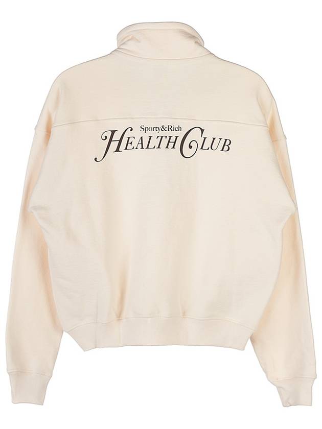 Rizzoli half zipup sweatshirt RIZOLLI QUARTER ZIP CREAM CHOCOLATE - SPORTY & RICH - BALAAN 3