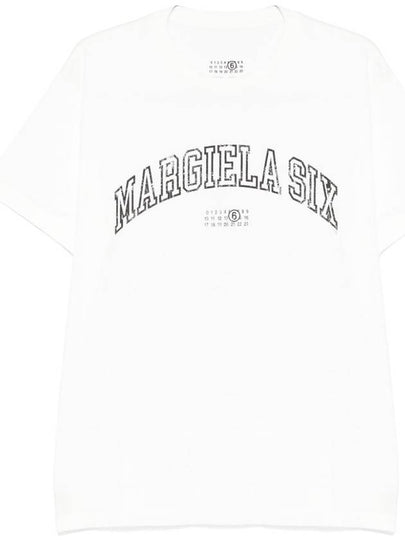 Logo Print Short Sleeve T-Shirt White - MAISON MARGIELA - BALAAN 2