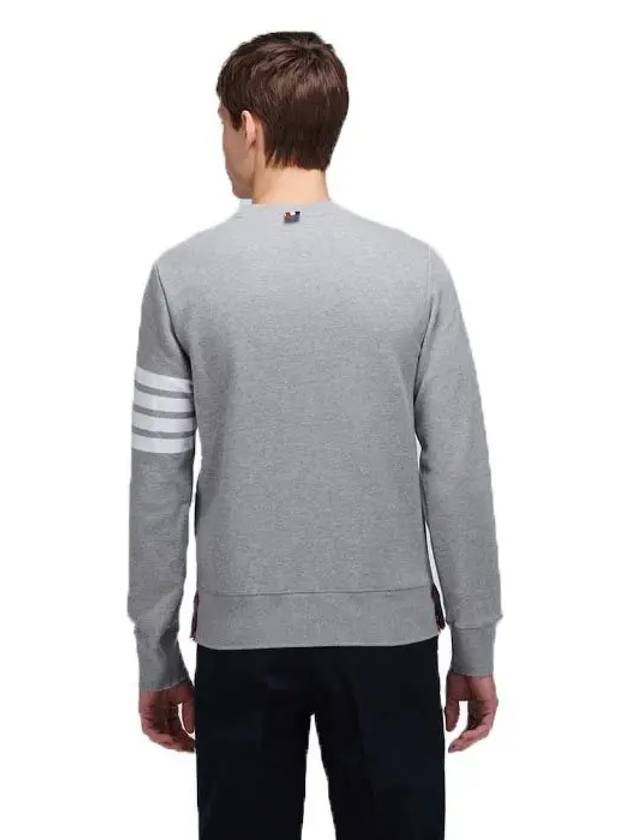 4 Bar Loopback Jersey Sweatshirt Light Grey - THOM BROWNE - BALAAN 8