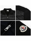 Logo Knit Padded Cardigan Black - MONCLER - BALAAN 6