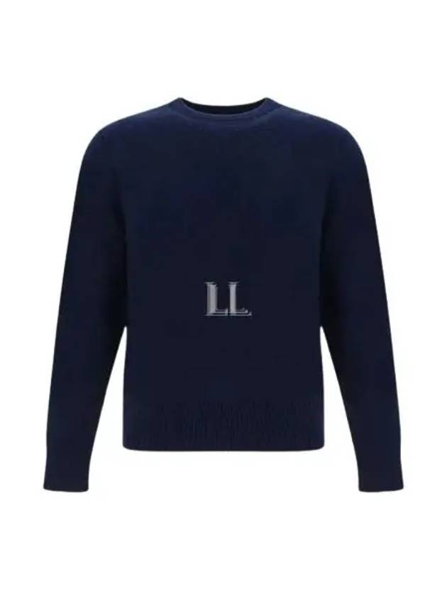 Arm Band Merino Wool Pique Knit Top Navy - THOM BROWNE - BALAAN 2