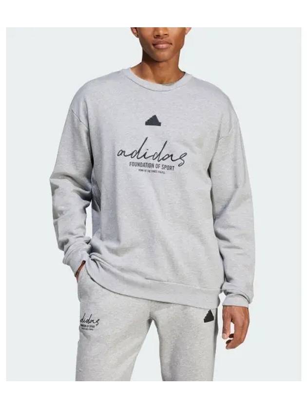 adidas Brand Love French Terry Sweatshirt IX1318 - ADIDAS - BALAAN 1