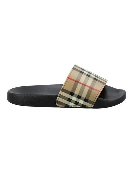 Vintage Check Slippers Beige - BURBERRY - BALAAN 1