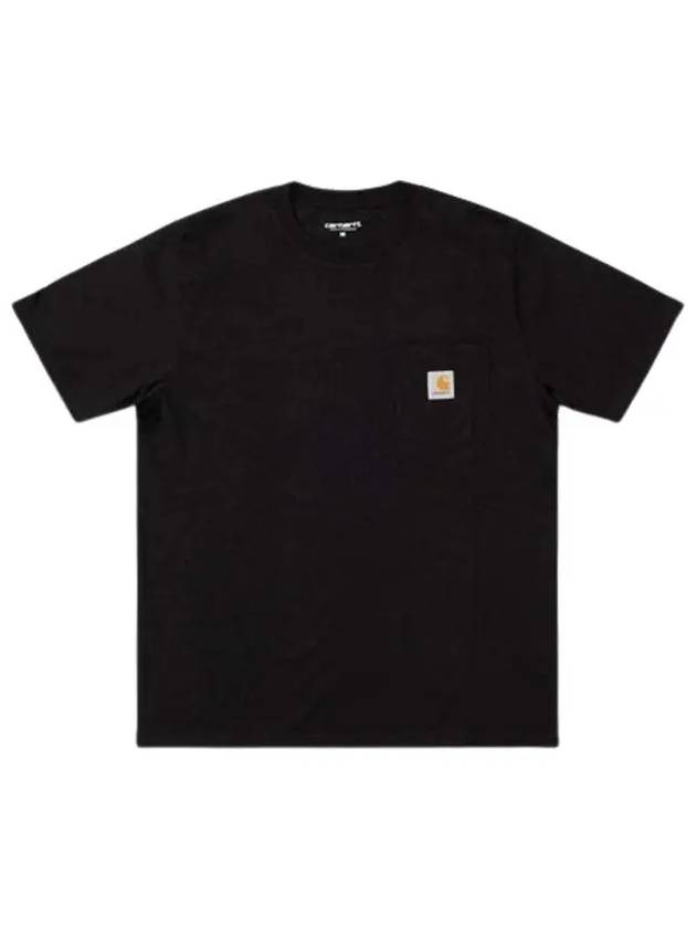 Men s Pocket Short Sleeve T Shirt Black I030434 89XX - CARHARTT - BALAAN 2