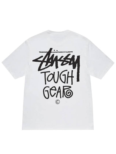 Tough Gear Short Sleeve T-Shirt White - STUSSY - BALAAN 2