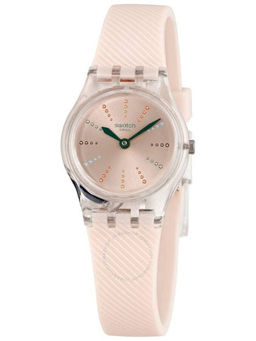 Swatch Quadretten Light Pink Sunray Dial Ladies Watch LK372 - SWATCH - BALAAN 1