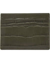 Crocodile Logo Card Wallet Green - BALENCIAGA - BALAAN 3