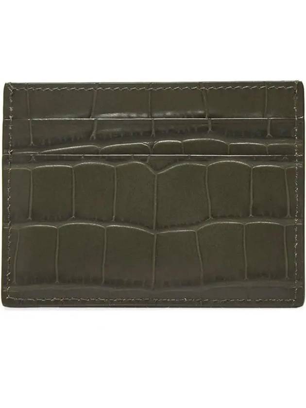 Crocodile Logo Card Wallet Green - BALENCIAGA - BALAAN 3