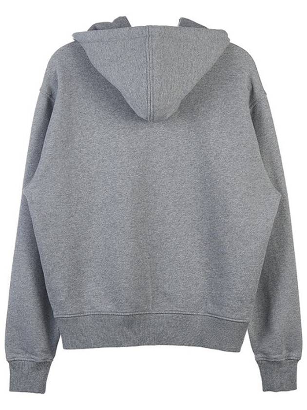 Heart Small Logo Hoodie Grey - AMI - BALAAN 3