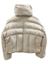 High Neck Puffer Crop Padding Cream - ACNE STUDIOS - BALAAN 4