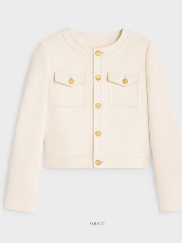 Dani Cotton Jacket Ivory - CELINE - BALAAN 2