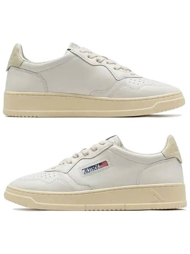 Medalist Beige Tab Low Top Sneakers White - AUTRY - BALAAN 3