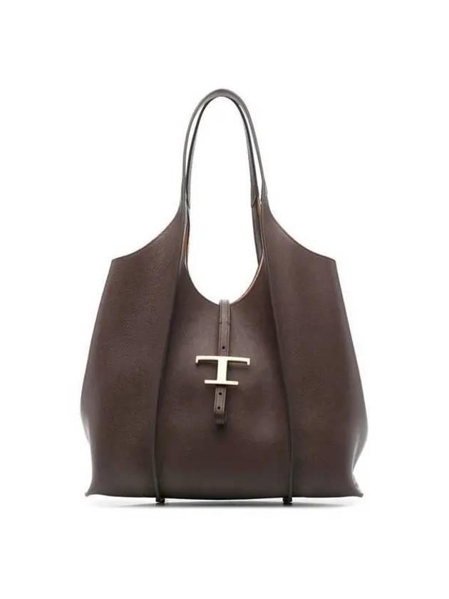 Hammered Leather Timeless Medium Tote Bag - TOD'S - BALAAN 2
