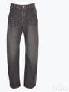 Denim Straight Pants MA095P5912C8999 C8999 BLACK STONE - BRUNELLO CUCINELLI - BALAAN 2