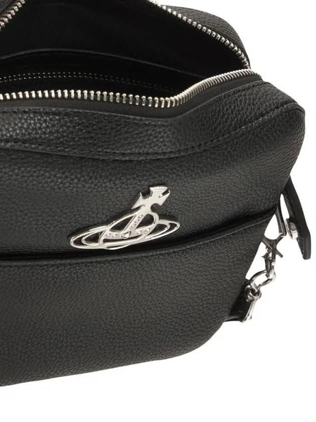 JOHANNA Silver of leather camera shoulder bag - VIVIENNE WESTWOOD - BALAAN 5