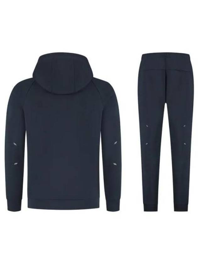 Logo Print Stretch Cotton Tracksuit Navy - HUGO BOSS - BALAAN 3