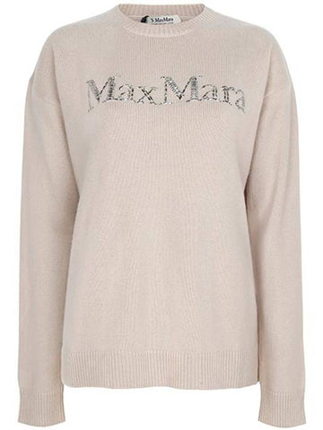 Beige Kassel Wool Cashmere Sweater 008 00336 - MAX MARA - BALAAN 1