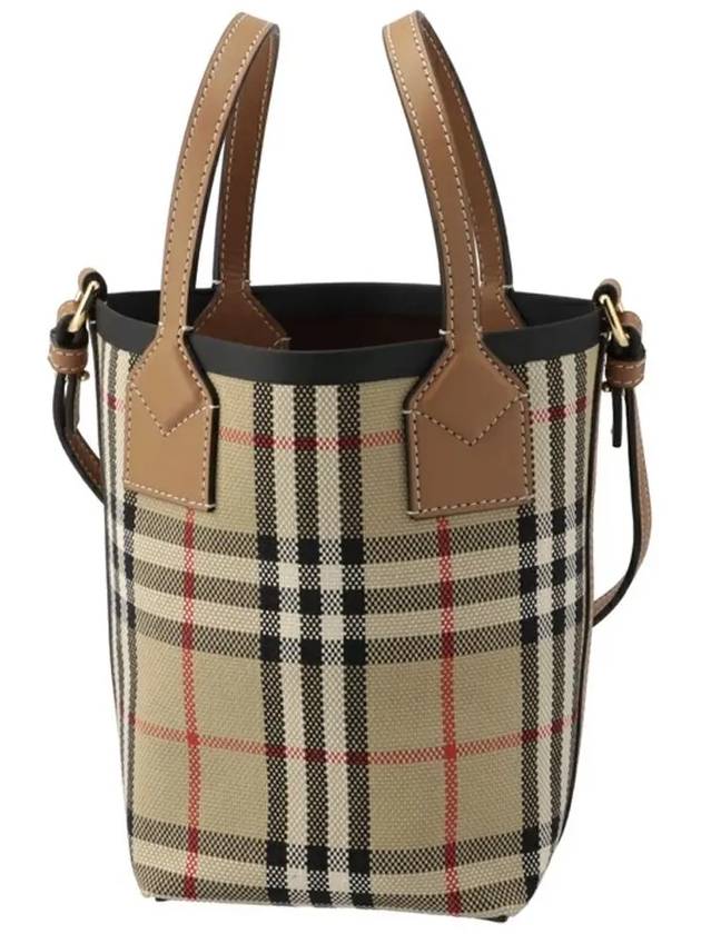 Mini London Tote Bag Archive Beige - BURBERRY - BALAAN 2