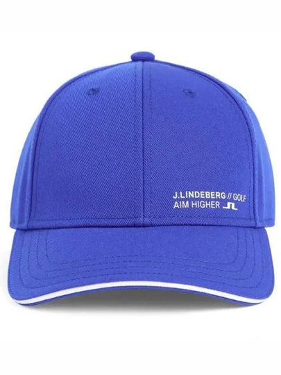 Sunny Logo Print Polyester Twill Ball Cap Blue - J.LINDEBERG - BALAAN 2