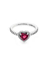 Elevated Heart Ring Red Silver - PANDORA - BALAAN 2