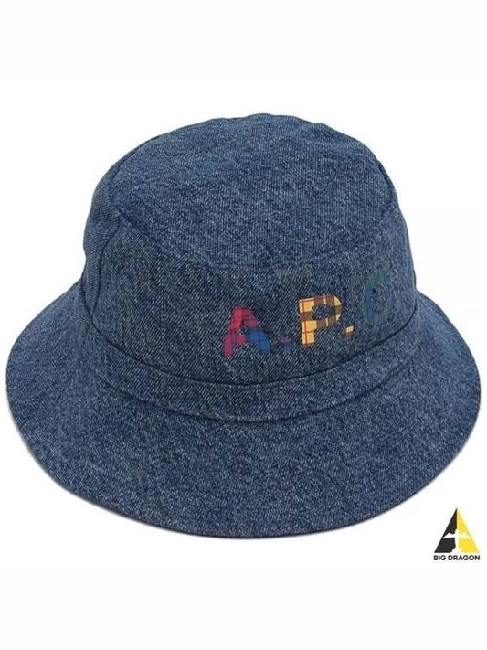 Bob Mark Logo Bucket Hat Blue - A.P.C. - BALAAN 2