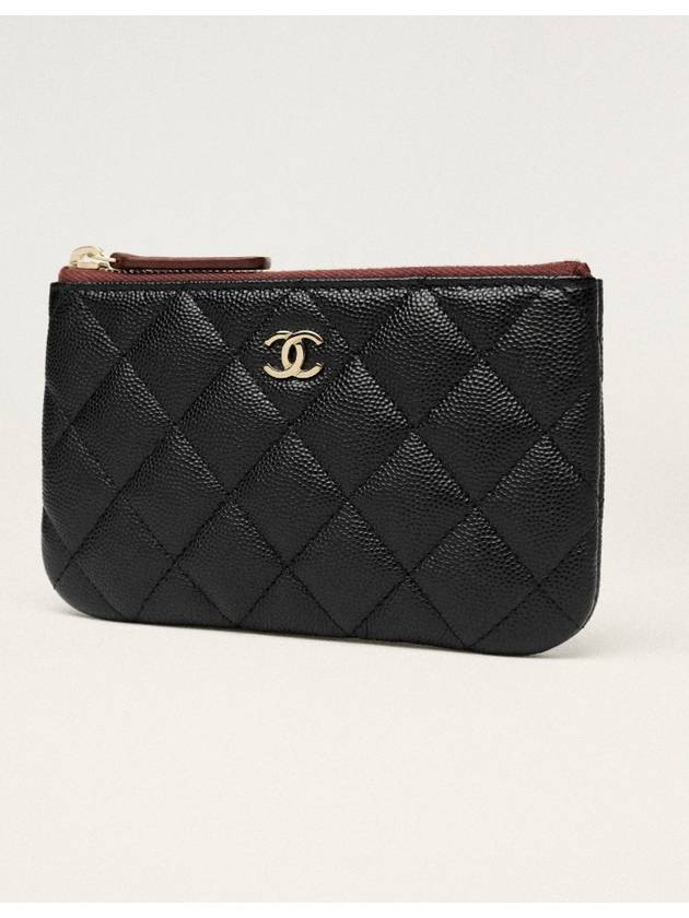 Classic Small Zipper Pouch Bag Black - CHANEL - BALAAN 4