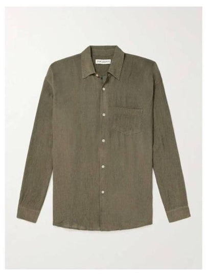 Chest Pocket Pleats Shirt Long Sleeve Shirt Green - OUR LEGACY - BALAAN 2