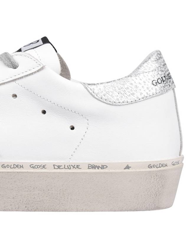 Hi Star White Metallic Silver Heel Tab Sneakers - GOLDEN GOOSE - BALAAN 7