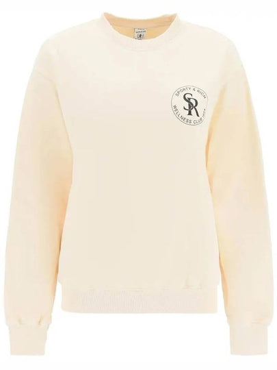 Logo Crew Neck Cotton Sweatshirt Beige - SPORTY & RICH - BALAAN 2