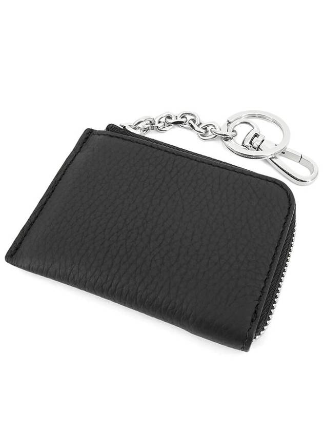 Key Ring Zipper Card Wallet Black - MAISON MARGIELA - BALAAN 3