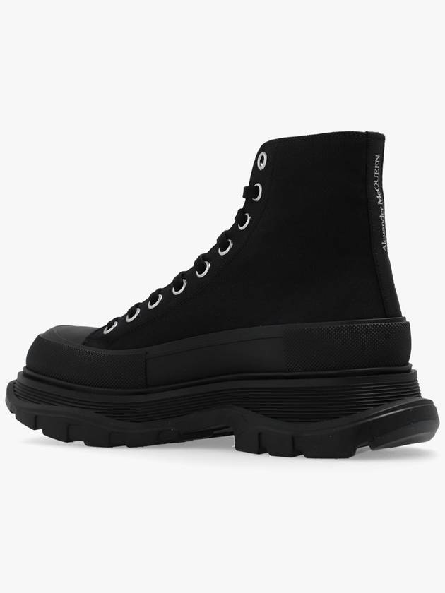 Tread Slick High Top Sneakers Black - ALEXANDER MCQUEEN - BALAAN 4