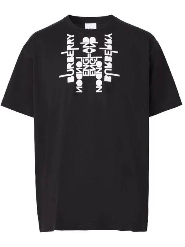 Logo Print Short Sleeve T-Shirt Black - BURBERRY - BALAAN 1