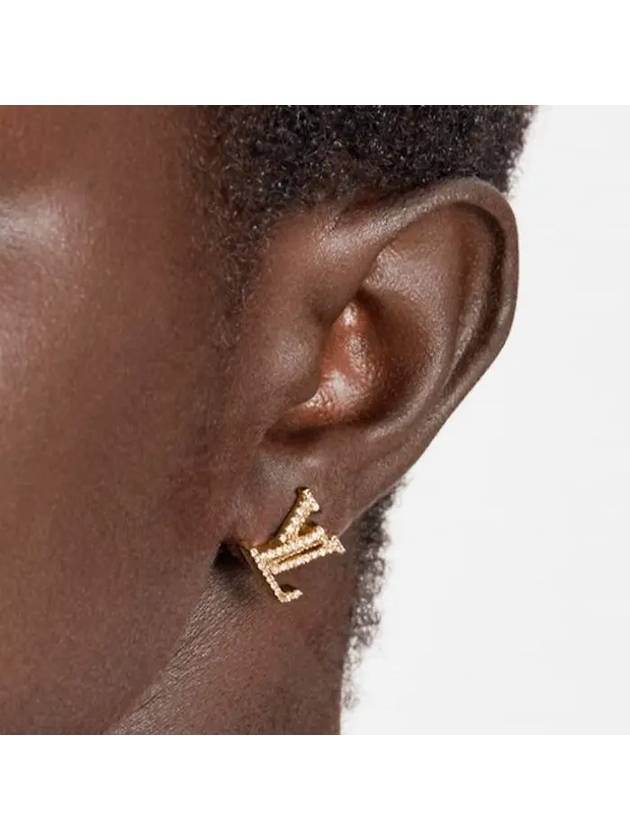 LV Iconic Earrings Gold - LOUIS VUITTON - BALAAN 6