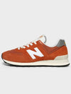 574 Low Top Sneakers Orange Burst - NEW BALANCE - BALAAN 5