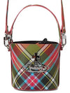 Betty Betty of Plaque Small Tartan Check Bucket Bat - VIVIENNE WESTWOOD - BALAAN 1