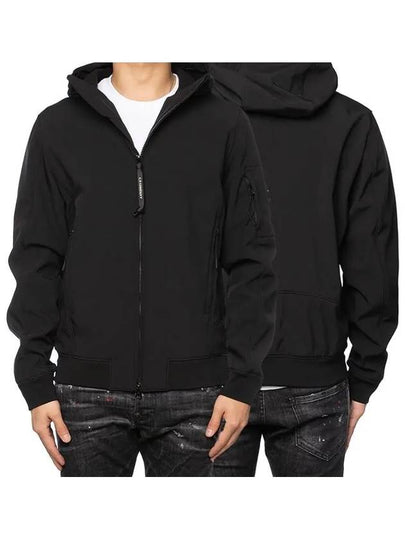 Lens Wappen Patch Zip Up Hoodie Black - CP COMPANY - BALAAN 2