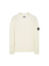 Wappen Patch Crew Neck Ribbed Wool Knit Top Beige - STONE ISLAND - BALAAN 2