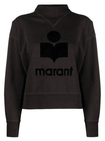 Moby Velvet Logo Sweatshirt SW0003FA A1M07E 02FK Others 1022095 - ISABEL MARANT - BALAAN 1